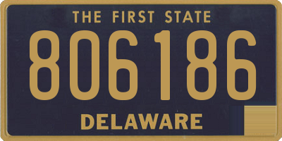 DE license plate 806186