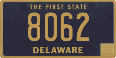 DE license plate 8062