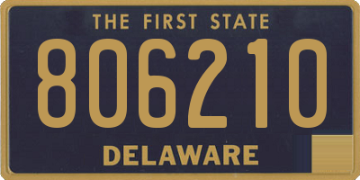 DE license plate 806210