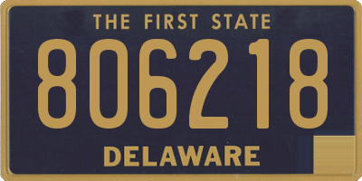 DE license plate 806218