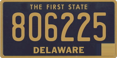 DE license plate 806225
