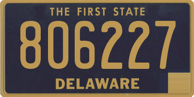 DE license plate 806227