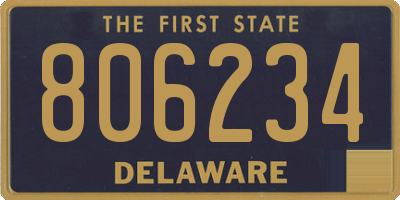 DE license plate 806234