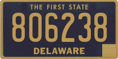 DE license plate 806238