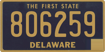 DE license plate 806259
