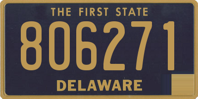 DE license plate 806271