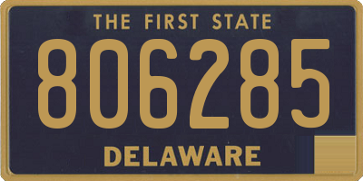 DE license plate 806285