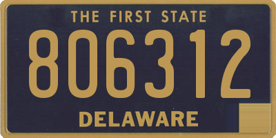 DE license plate 806312
