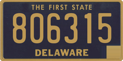 DE license plate 806315