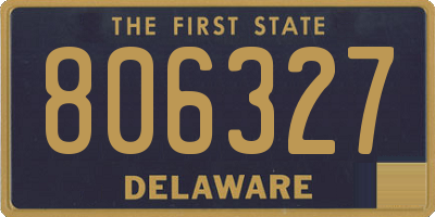 DE license plate 806327