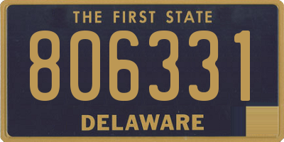 DE license plate 806331