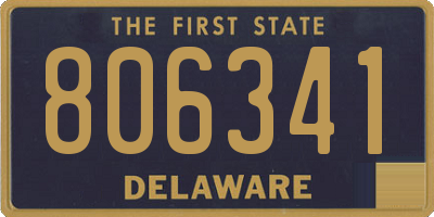 DE license plate 806341