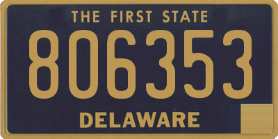 DE license plate 806353