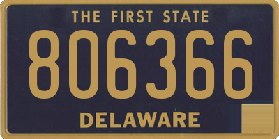 DE license plate 806366
