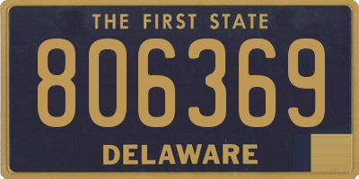 DE license plate 806369