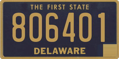 DE license plate 806401