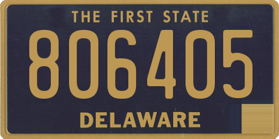 DE license plate 806405