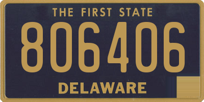 DE license plate 806406