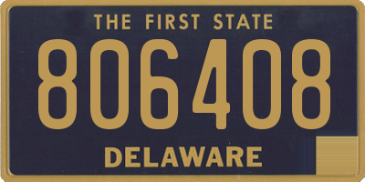 DE license plate 806408