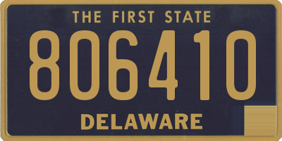 DE license plate 806410