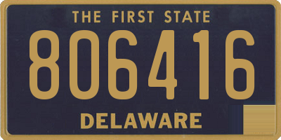 DE license plate 806416