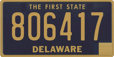 DE license plate 806417