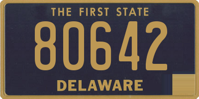 DE license plate 80642