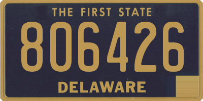 DE license plate 806426