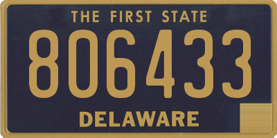 DE license plate 806433