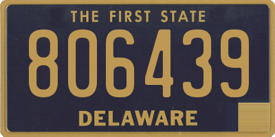 DE license plate 806439