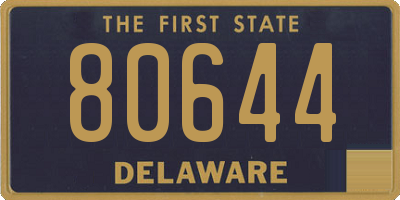 DE license plate 80644