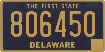 DE license plate 806450