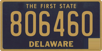 DE license plate 806460