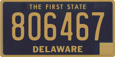 DE license plate 806467