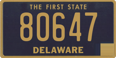 DE license plate 80647