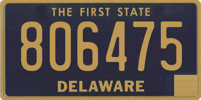 DE license plate 806475