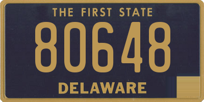 DE license plate 80648