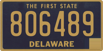 DE license plate 806489