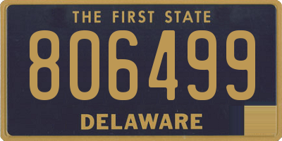 DE license plate 806499