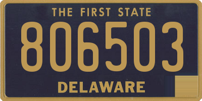 DE license plate 806503