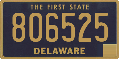 DE license plate 806525
