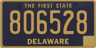 DE license plate 806528