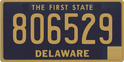 DE license plate 806529