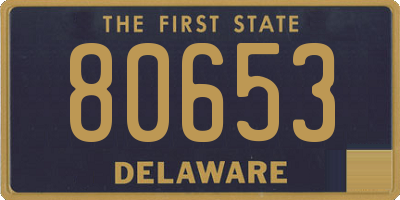 DE license plate 80653