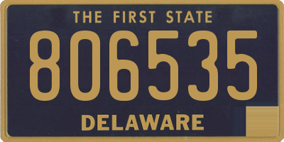 DE license plate 806535