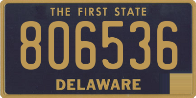 DE license plate 806536
