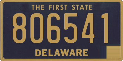 DE license plate 806541