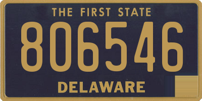 DE license plate 806546