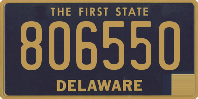 DE license plate 806550