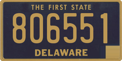 DE license plate 806551